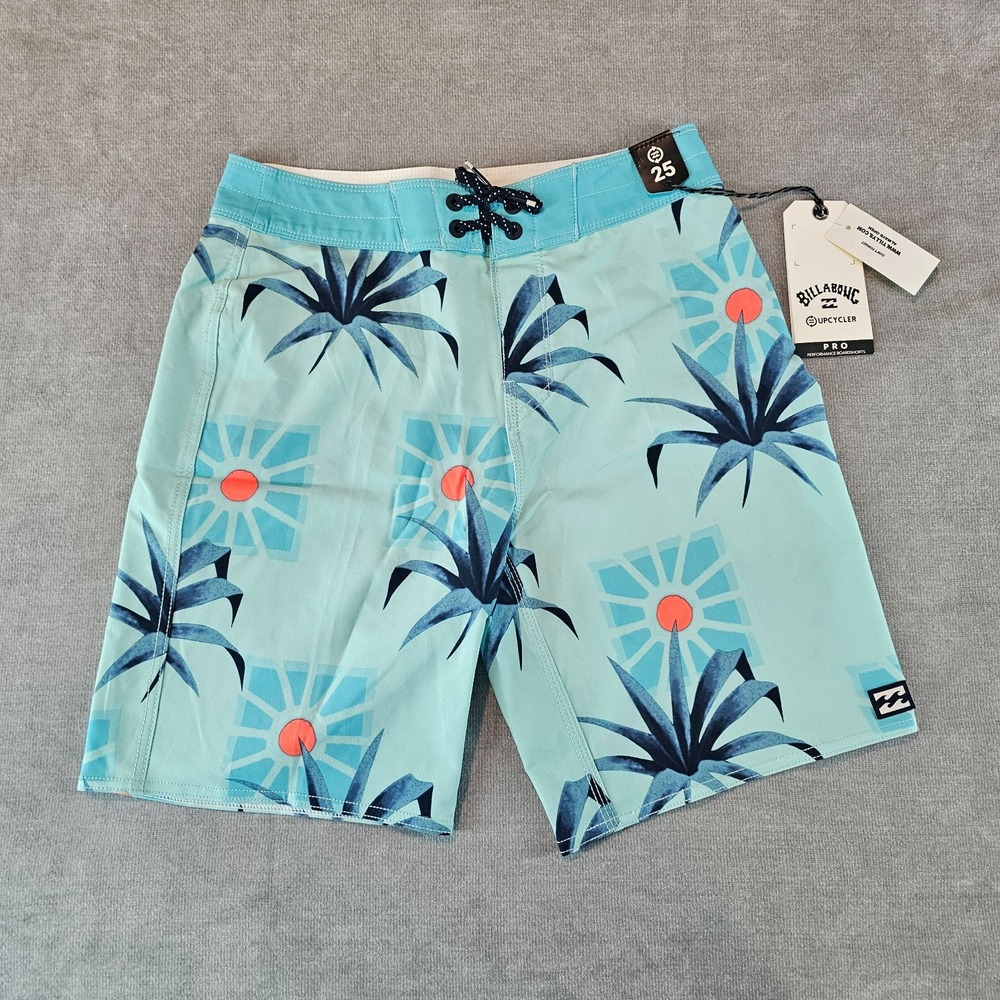 Billabong Boy's Size 25 Sunday's Pro Boardshorts Blue Coastal Tillys NEW